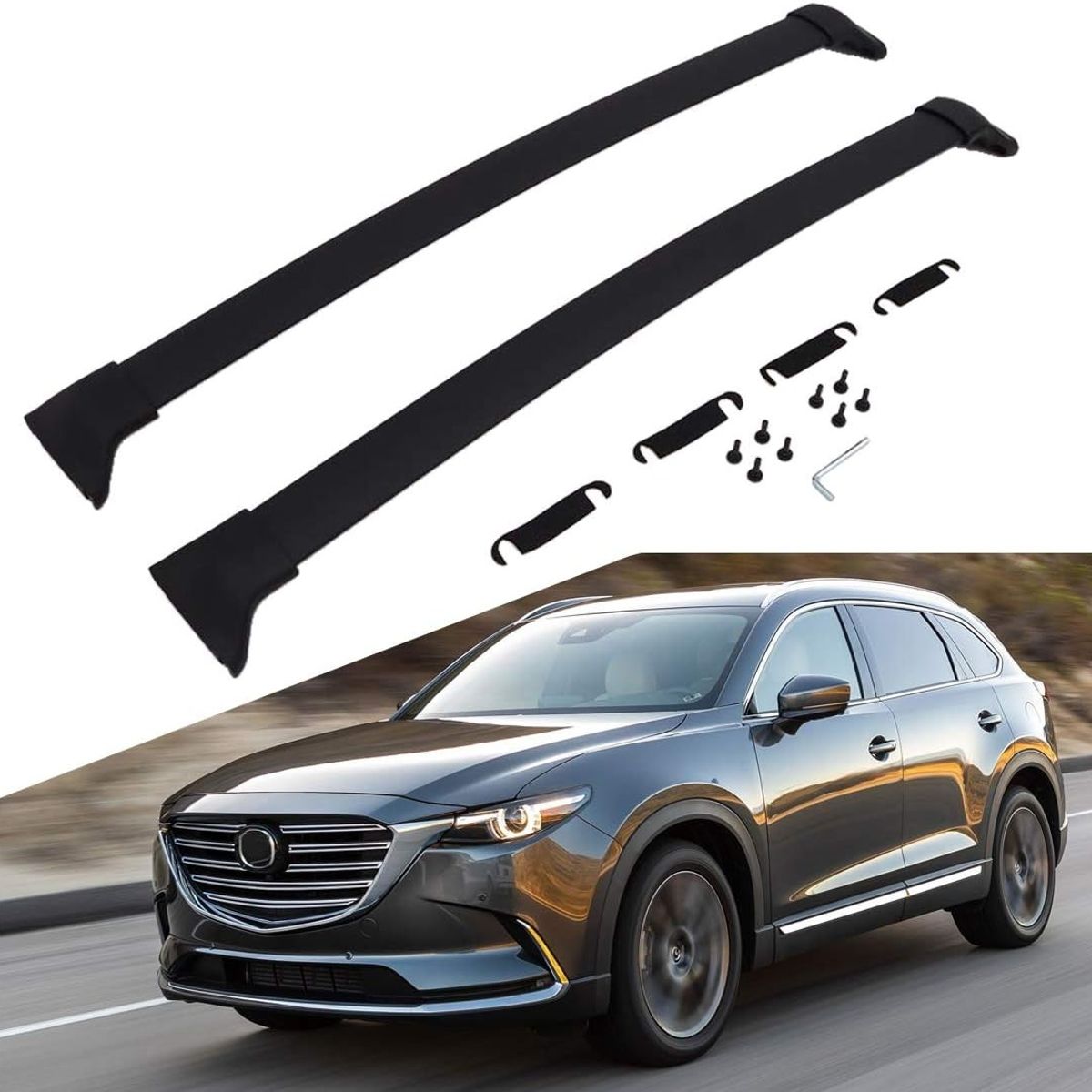 OEM - BARRAS PORTAEQUIPAJE MAZDA CX-9 CX9 2017 EN ADELANTE