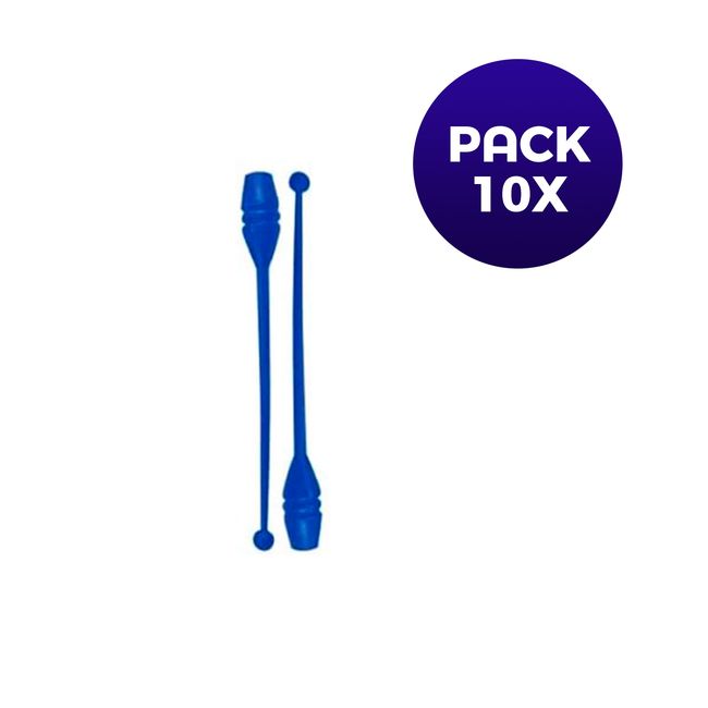 SDFIT - Pack 10x Clava Malabarismo 45 cm -  Azul