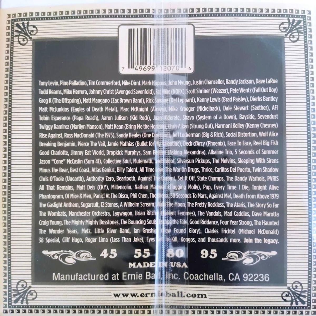 ERNIE BALL - Cuerdas Bajo Acustico Ernie Ball Earthwood Phosphor Bronze - Dorado