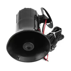 GEN - SIRENA 12V 20W 6 TONO HS-110 NEGRA