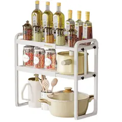 SANTU HOME & DECO - Estante Organizador Extensible Para Cocina 2 Niveles