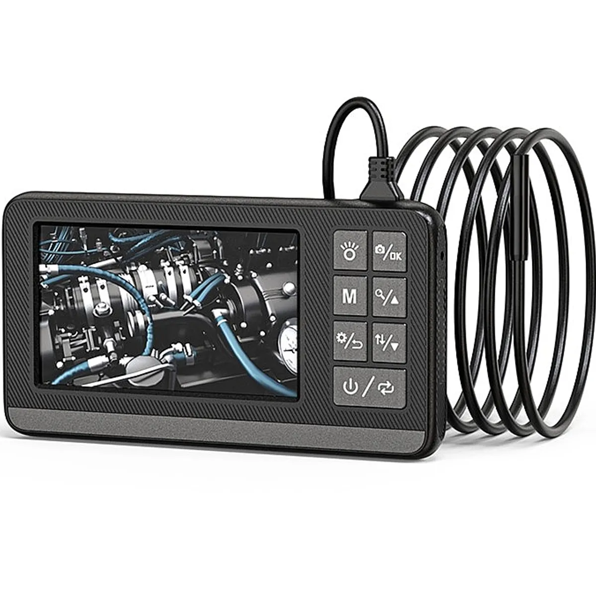 GENERICO - Endoscopio Industrial 1080p 4.3 Pulgadas 5mts