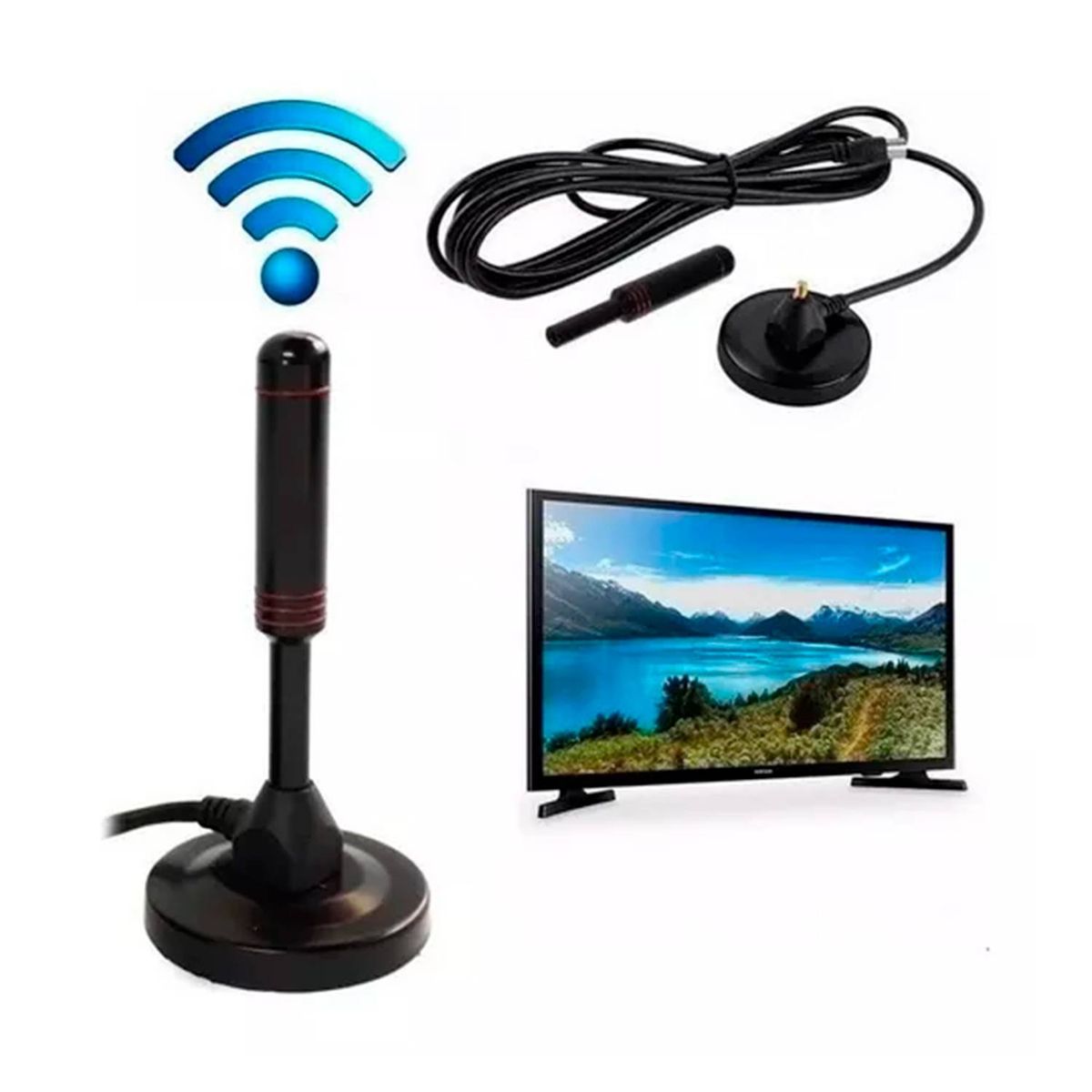 GENERICO - Pack 2 Antena Para Tv Abierta Hdtv Hd