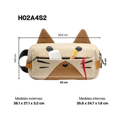 Imagen 2 del producto Bolso Sling Monster Hunter Rise para NS/Ipad 8"" - Palico