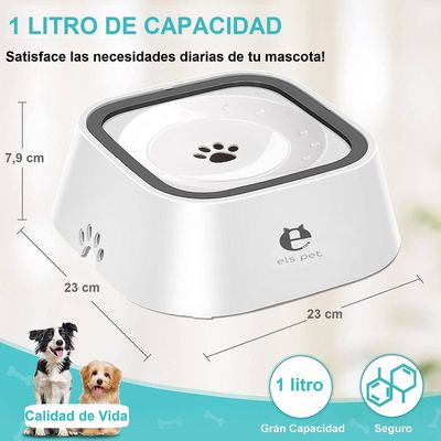 Imagen 2 del producto Plato Bebedero Antiderrame De Agua Mascotas - Perros Y Gatos