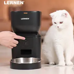LERNEN - Dispensador Comedero Automático - Wifi Con Camara - Negro