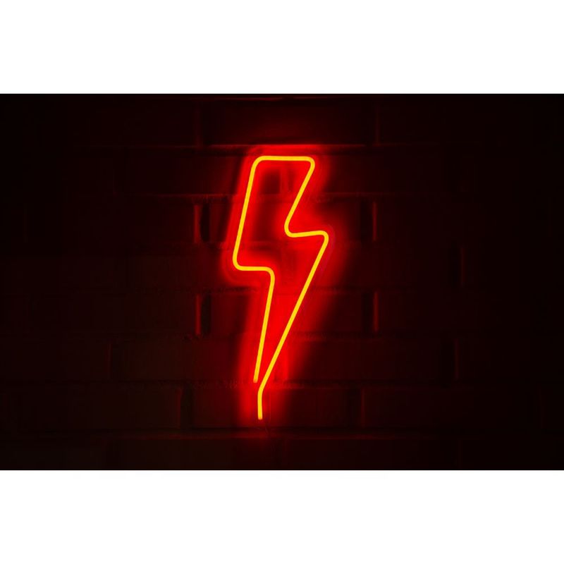 GEN - LETRERO ESTILO NEON RAYO GRANDE (ROJO/USB/19,5x51cm)