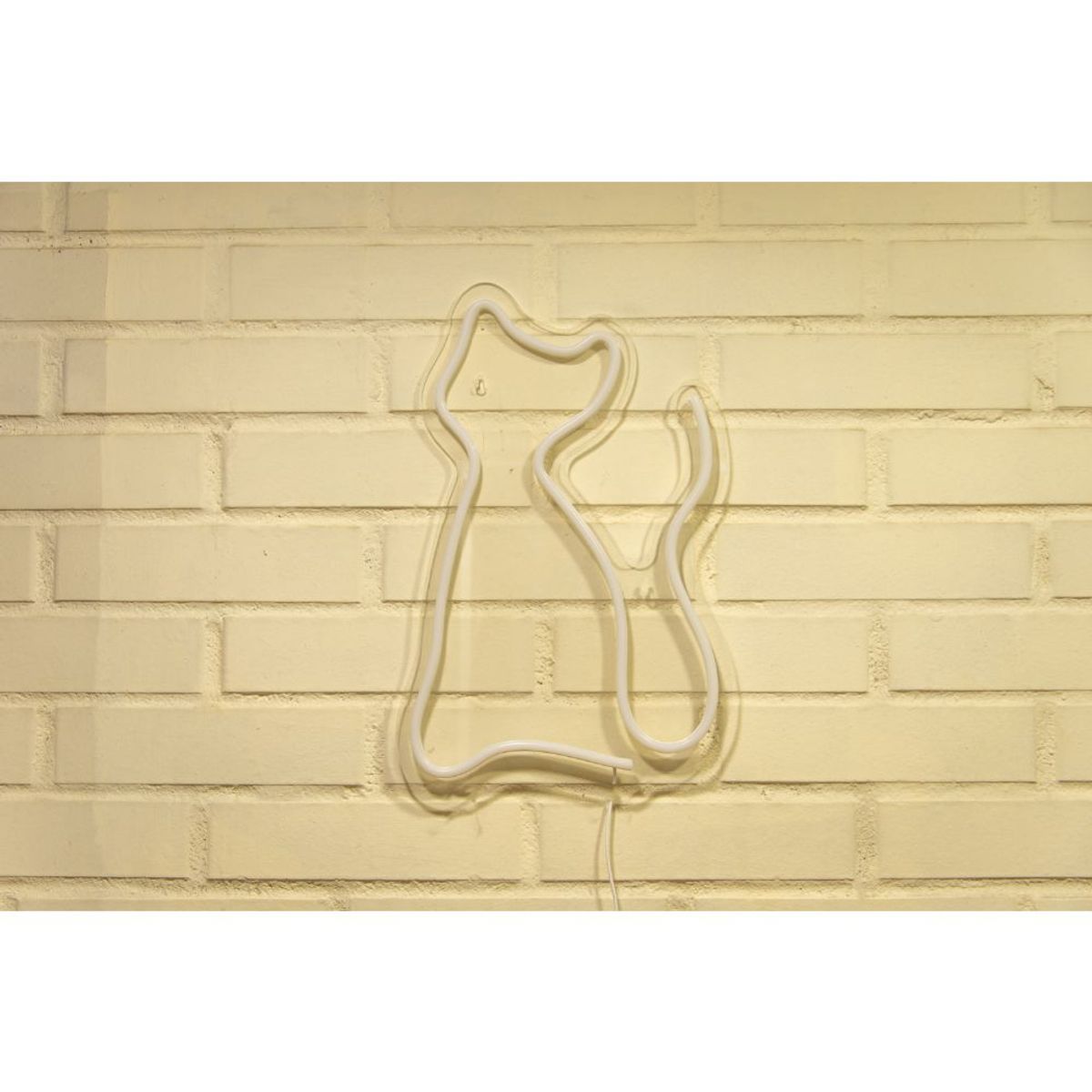 GEN - LETRERO ESTILO NEON GATO  (MORADO/USB/30X47CM)