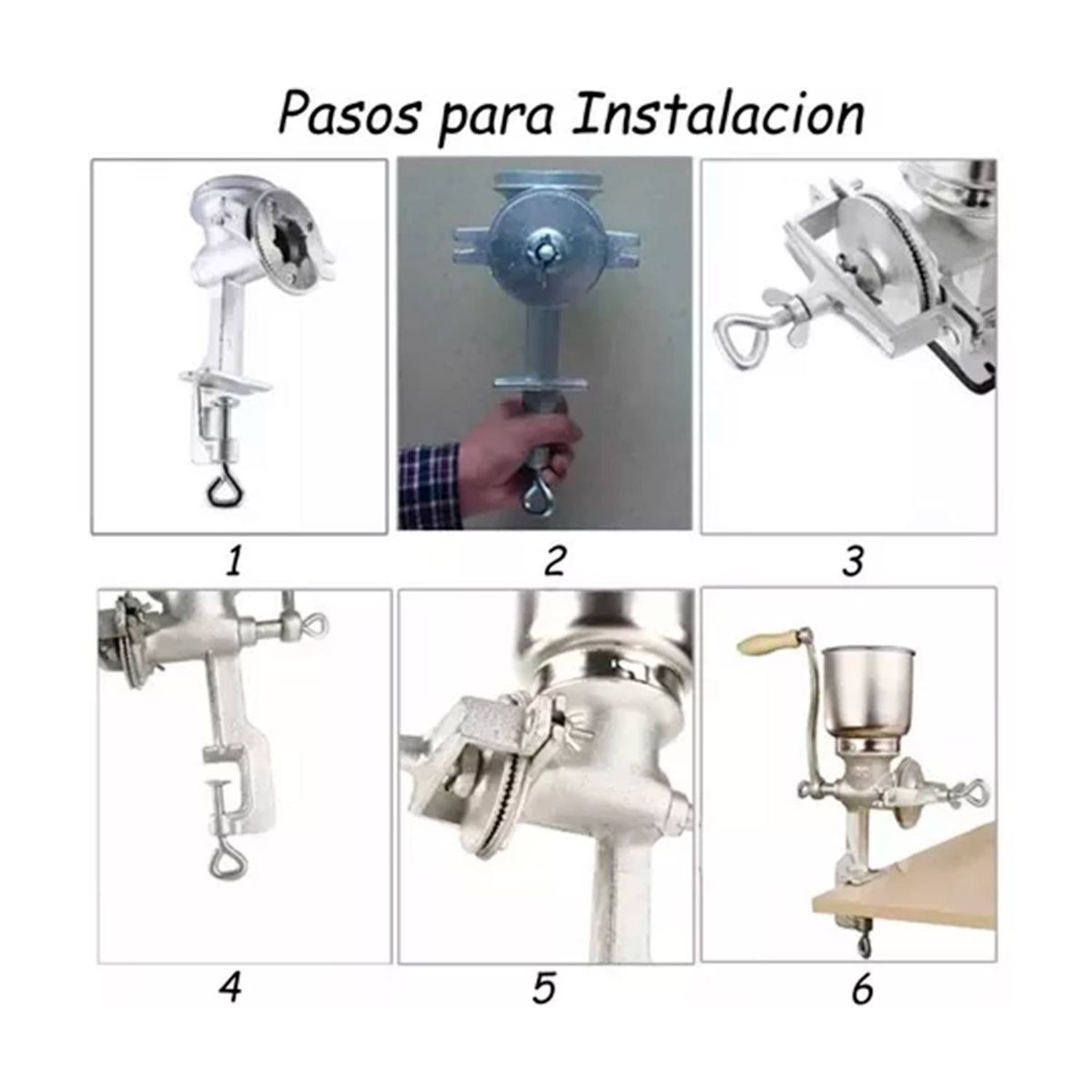 GENERICO - Molino Manual Metálico De Choclo Maiz