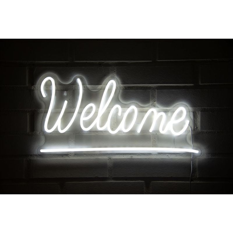 GEN - LETRERO ESTILO NEON WELCOME (USB/35,5X60,9CM)
