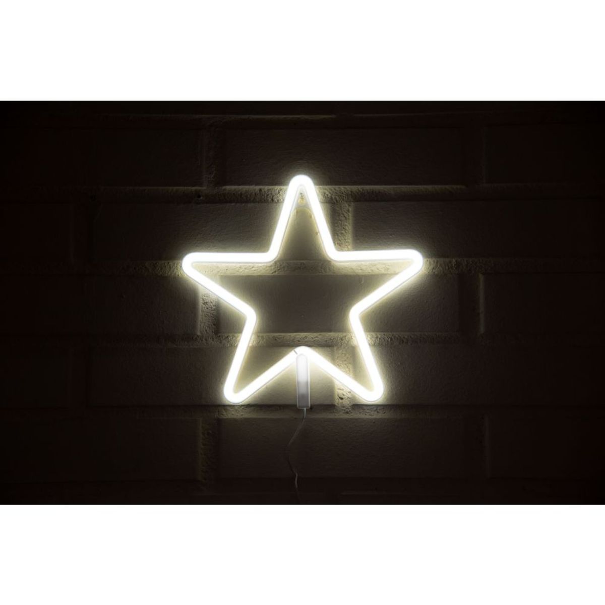 GEN - LETRERO ESTILO NEON ESTRELLA BLANCOUSB275X268CM