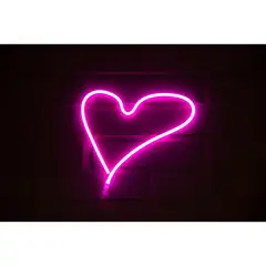 GEN - LETRERO ESTILO NEON CORAZON (USB/30X30CM)