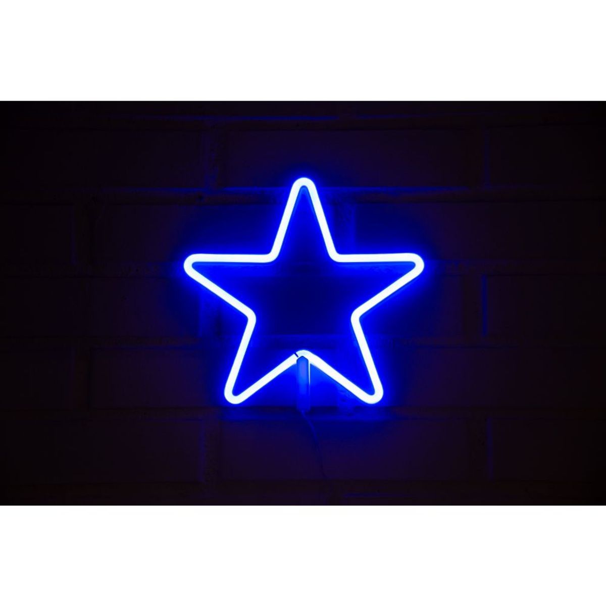 GEN - LETRERO ESTILO NEON ESTRELLA AZULUSB275X268CM