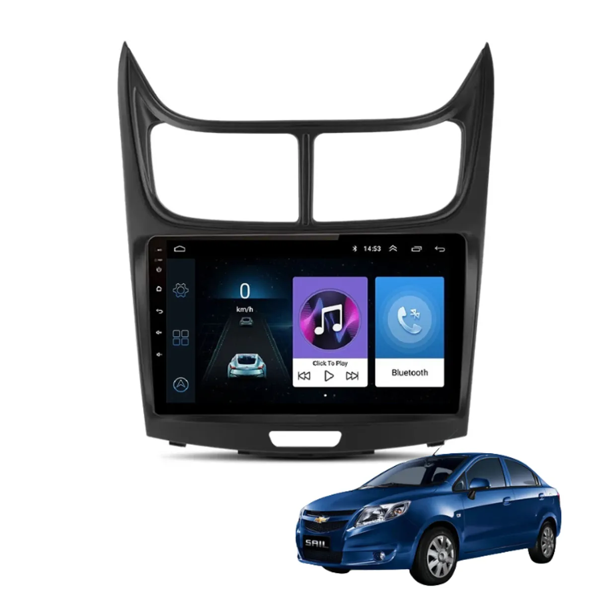 OEM - Radio Android 10.1 Chevrolet Sail 2004-2015 + Camara