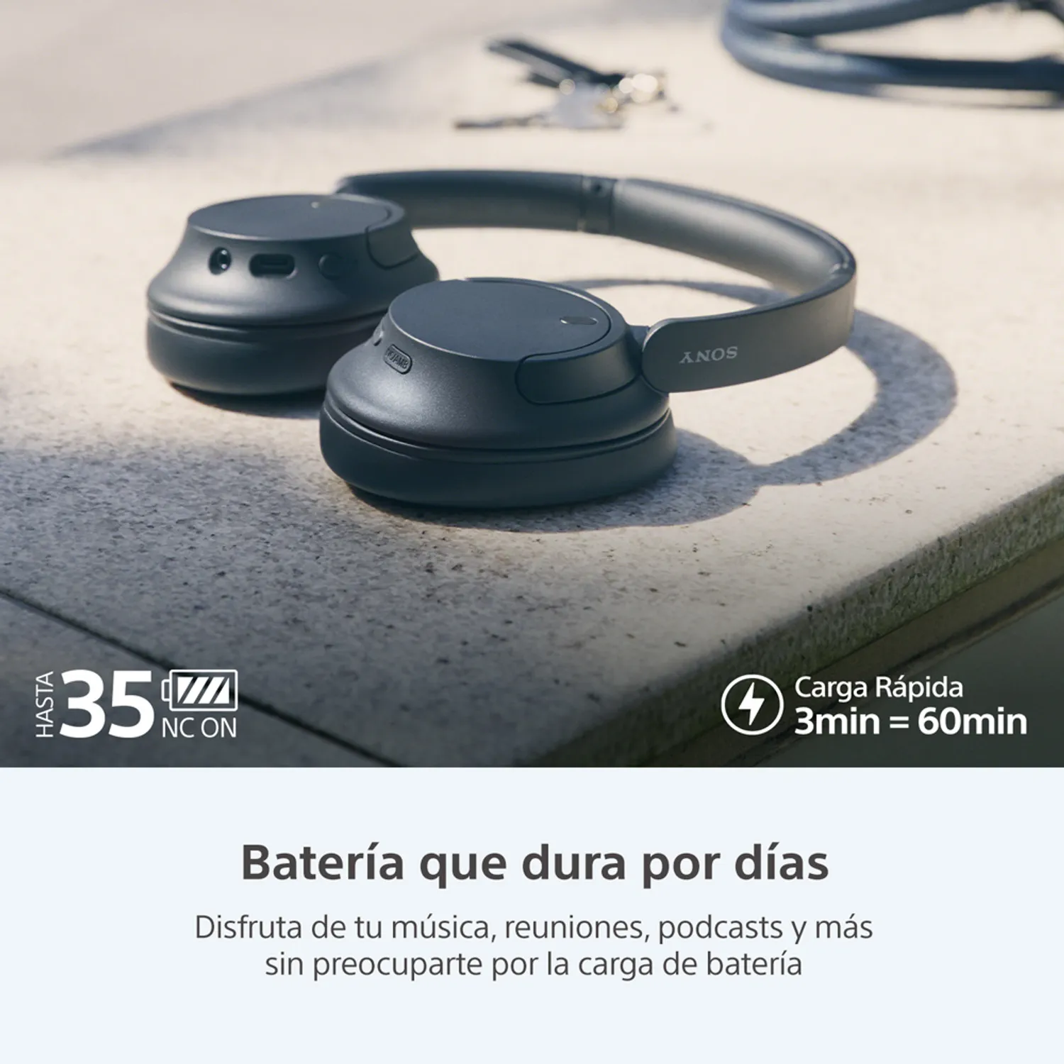 SONY Audífonos Bluetooth noise cancelling WH-CH720N Negro
