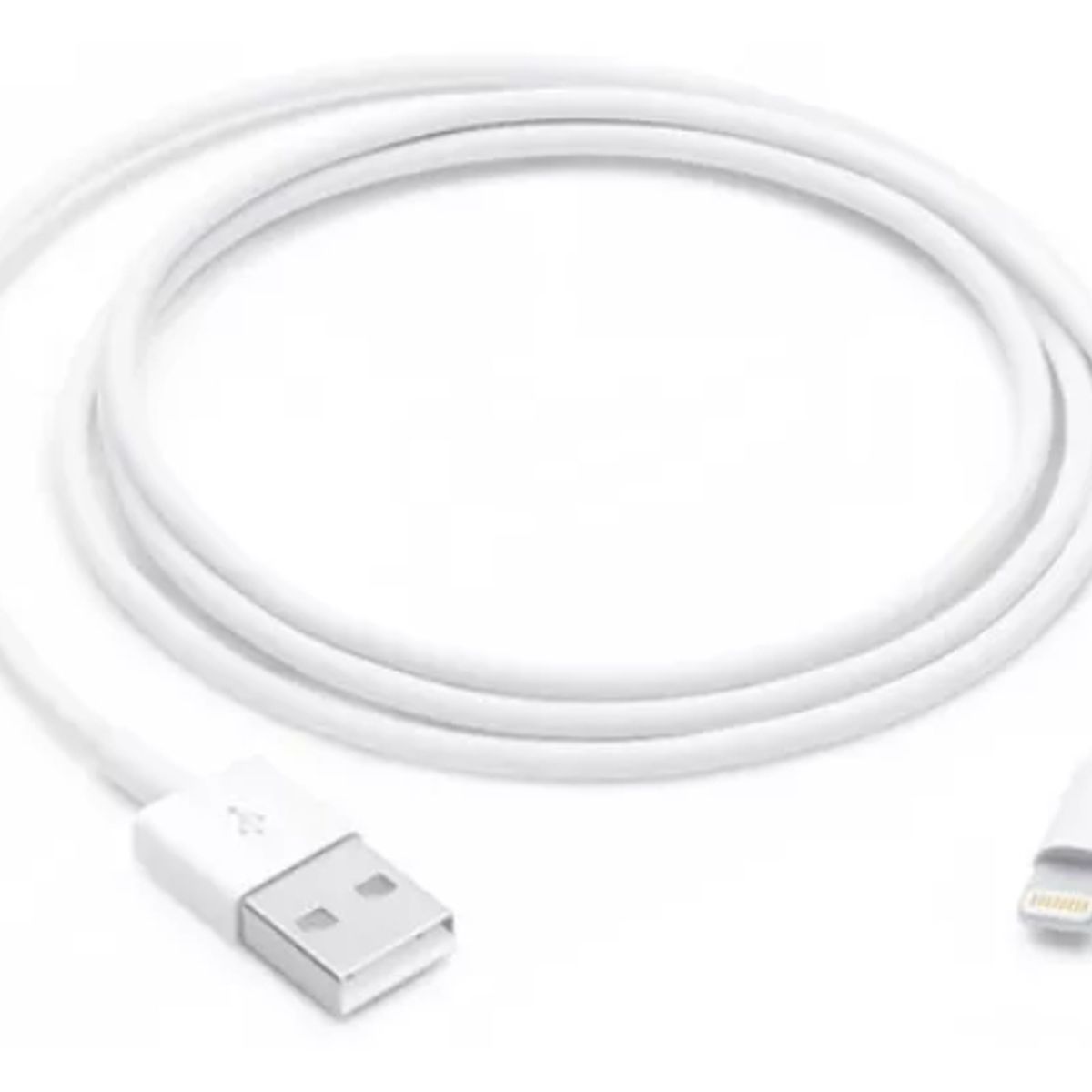 GENERICO - Cable usb 2.0 blanco con entrada USB compatible con salida Lightning