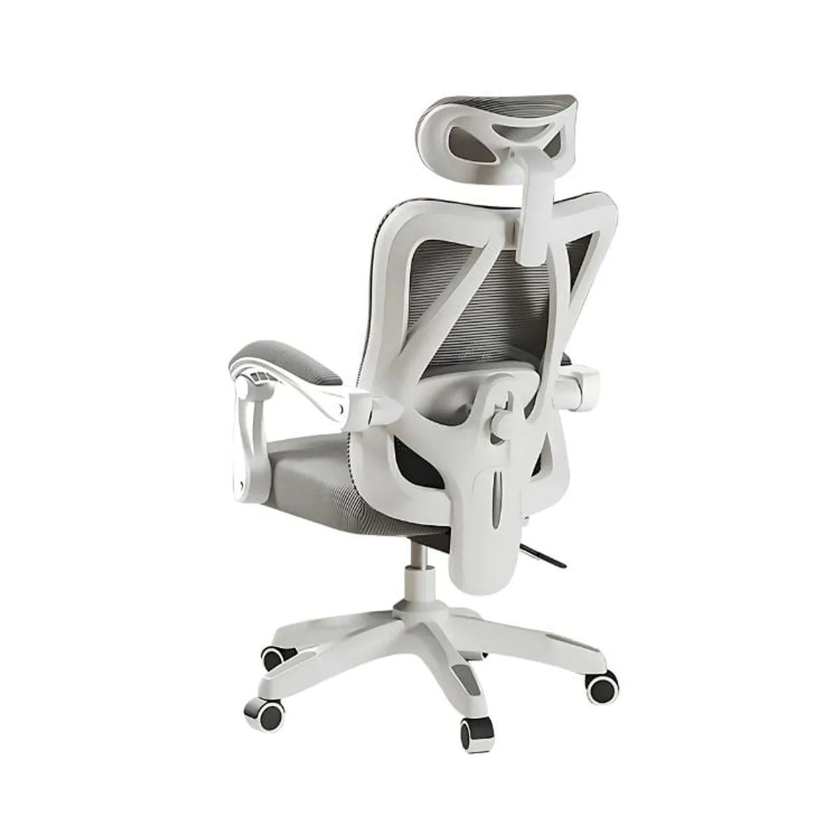 CRUSEC - Silla Ergonómica Moderna para Oficina en casa T18 Blanco