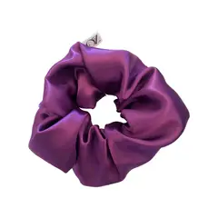 GENERICO - Colet Scrunchie Pelo Mujer Niña Raso Morado Marca Ozato