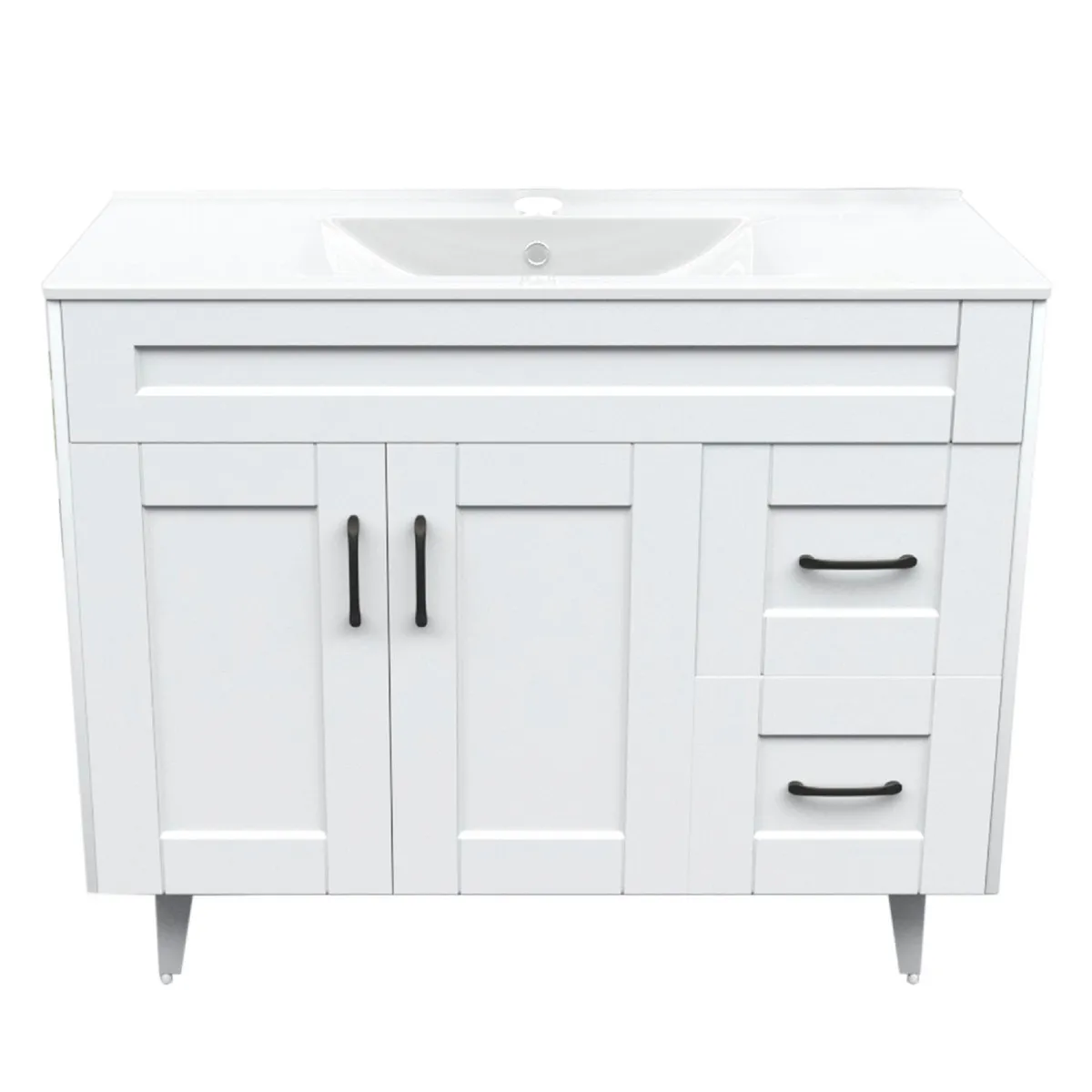 DOMSA - Kit Mueble Vanitorio Deluxe Domsa 100SK Blanco P 100x47x80cm
