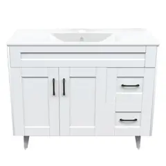 DOMSA - Kit Mueble Vanitorio Deluxe 100SK Blanco P 100x47x80cm