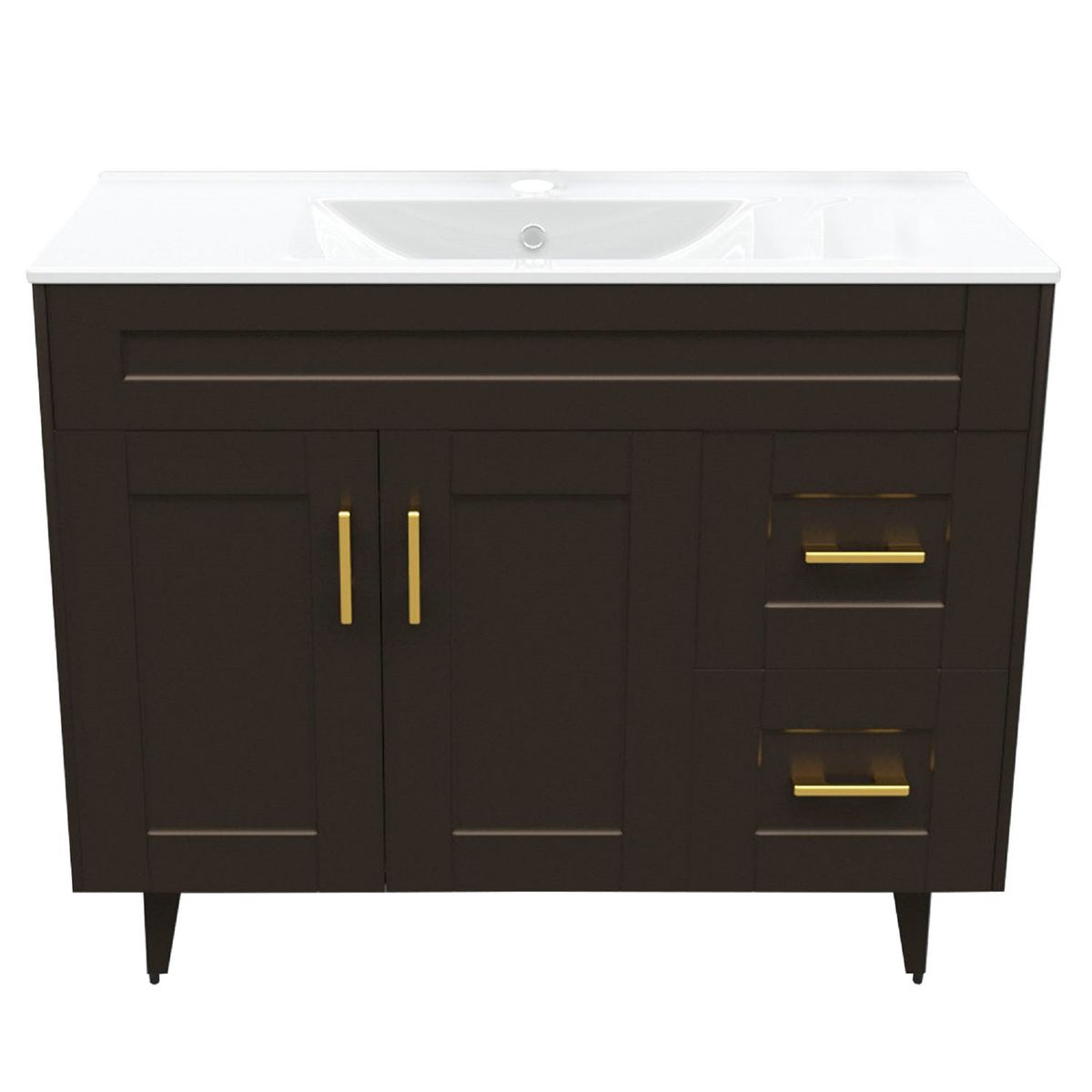 DOMSA - Kit Mueble Vanitorio Deluxe Domsa 100SK CafE P 100x47x80cm