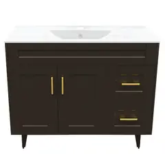 DOMSA - Kit Mueble Vanitorio Deluxe 100SK CafE P 100x47x80cm