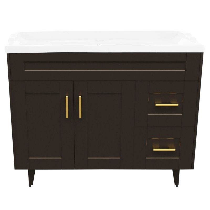 DOMSA - Kit Mueble Vanitorio Deluxe Domsa 100SK CafE F 100x47x80cm