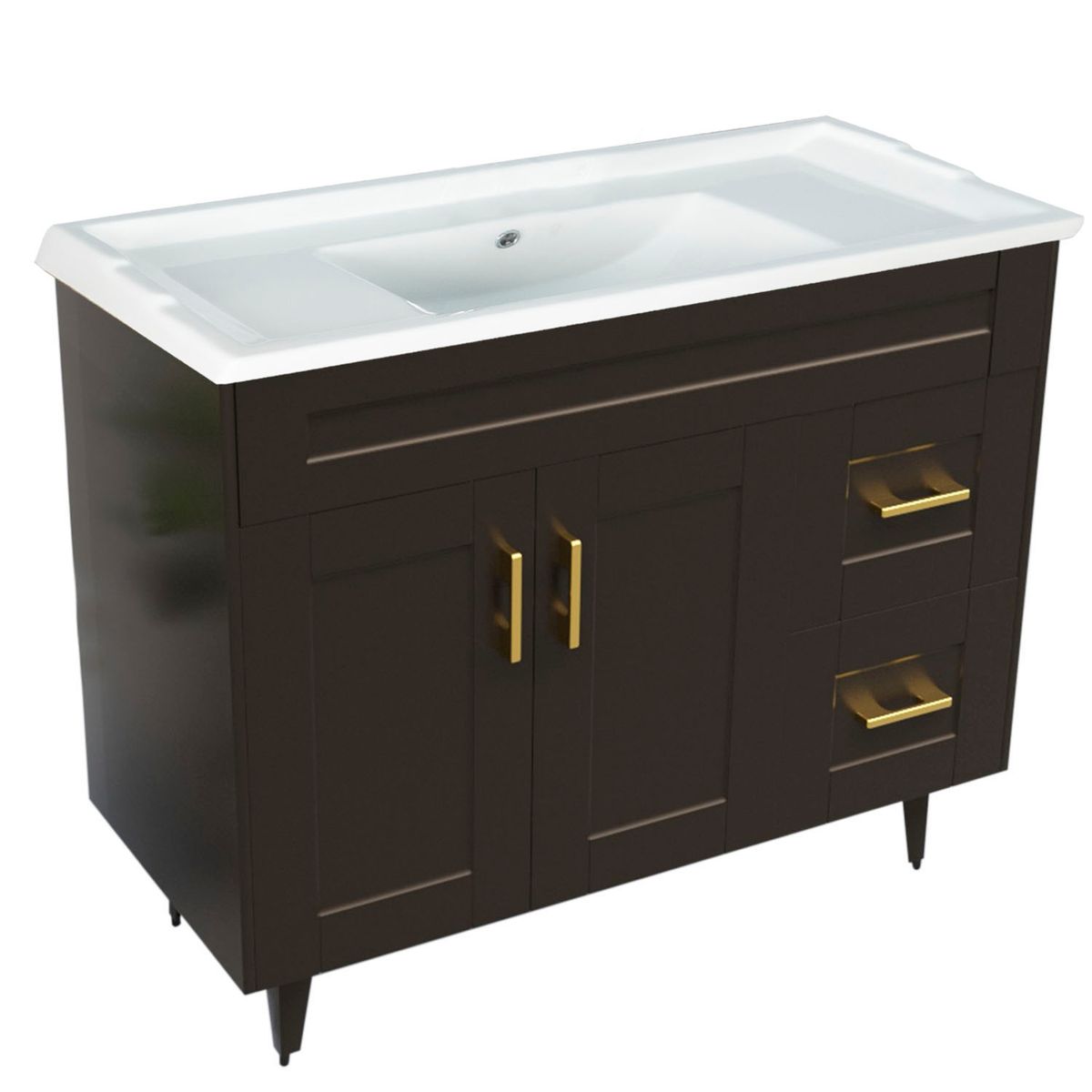 DOMSA - Kit Mueble Vanitorio Deluxe Domsa 100SK CafE F 100x47x80cm…