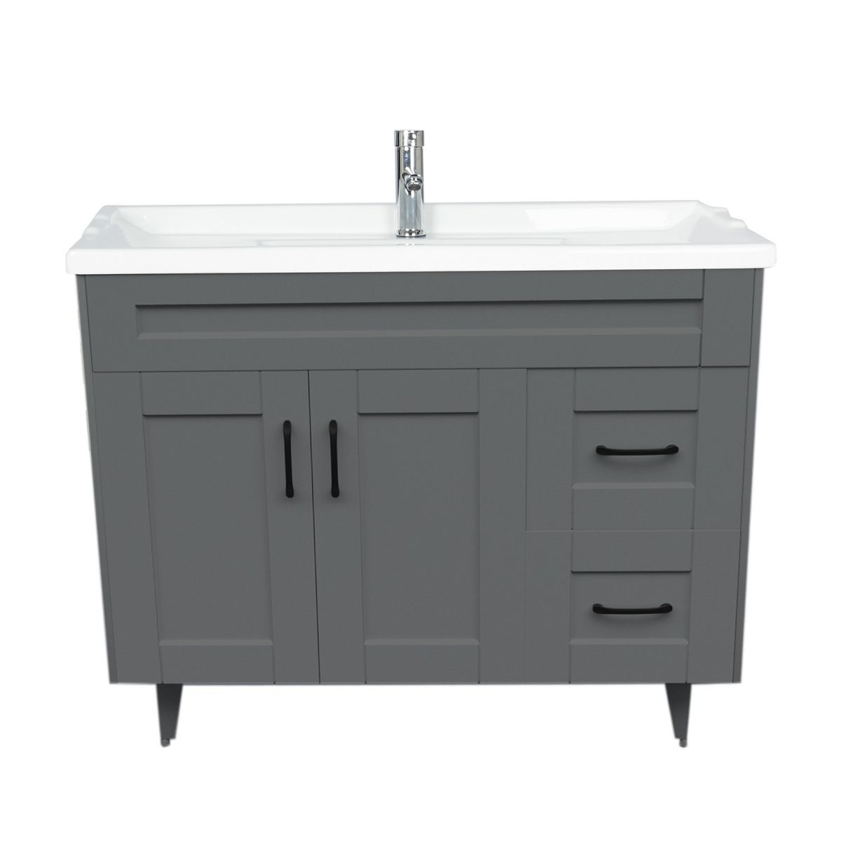 DOMSA - Kit Mueble Vanitorio Deluxe Domsa 100SK Gris F 100x47x80cm…