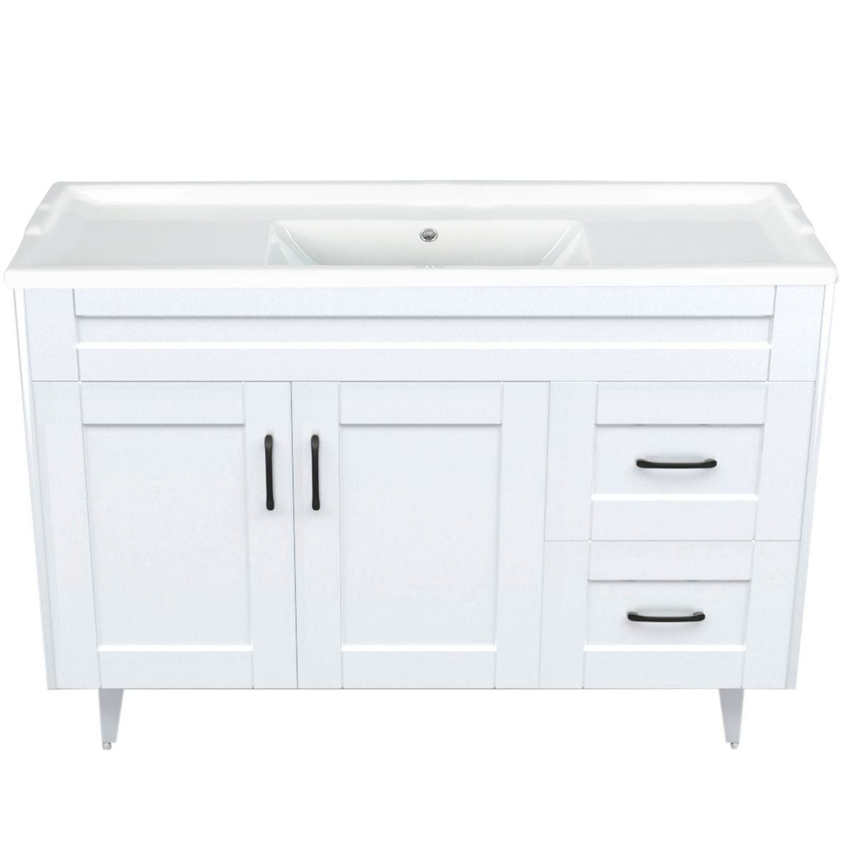 DOMSA - Kit Mueble Vanitorio Deluxe Domsa 120SK Blanco F 120x47x80cm…