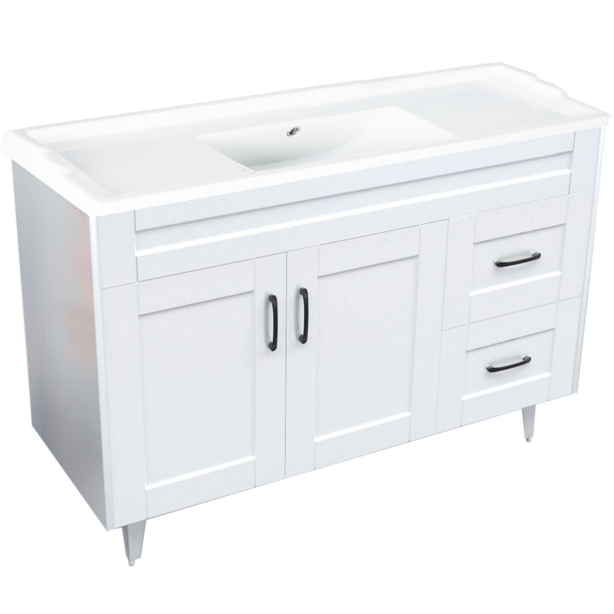 DOMSA - Kit Mueble Vanitorio Deluxe Domsa 120SK Blanco F 120x47x80cm…