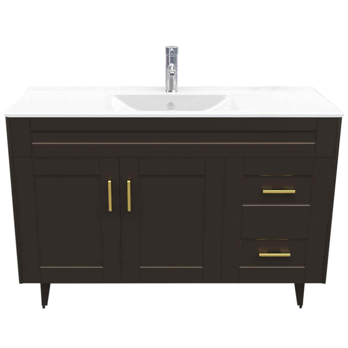 DOMSA - Kit Mueble Vanitorio Deluxe Domsa 120SK CafE P 120x47x80cm