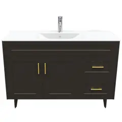 DOMSA - Kit Mueble Vanitorio Deluxe 120SK Café P 120x47x80cm