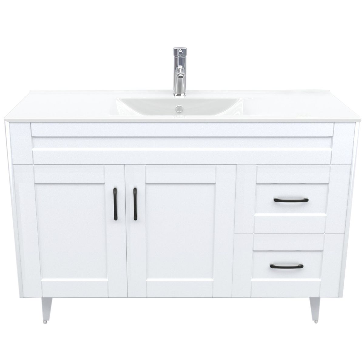 DOMSA - Kit Mueble Vanitorio Deluxe Domsa 120SK Blanco P 120x47x80cm…