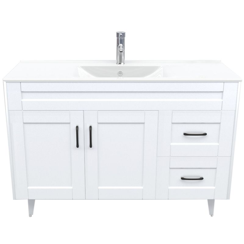 DOMSA - Kit Mueble Vanitorio Deluxe Domsa 120SK Blanco P 120x47x80cm