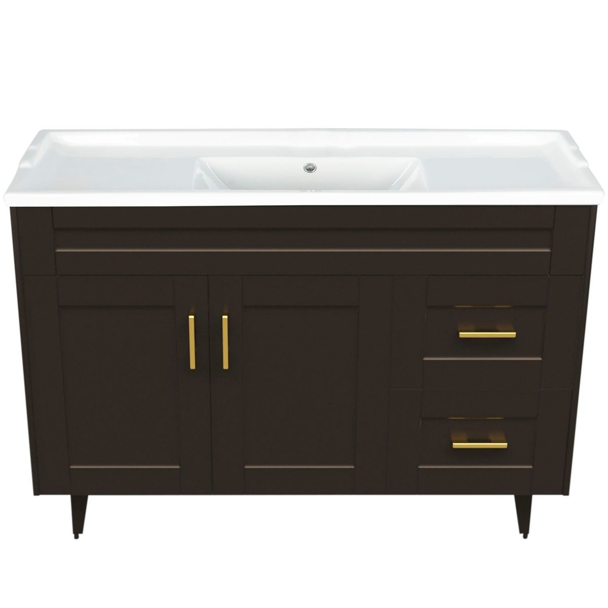 DOMSA - Kit Mueble Vanitorio Deluxe Domsa 120SK CafE F 120x47x80cm