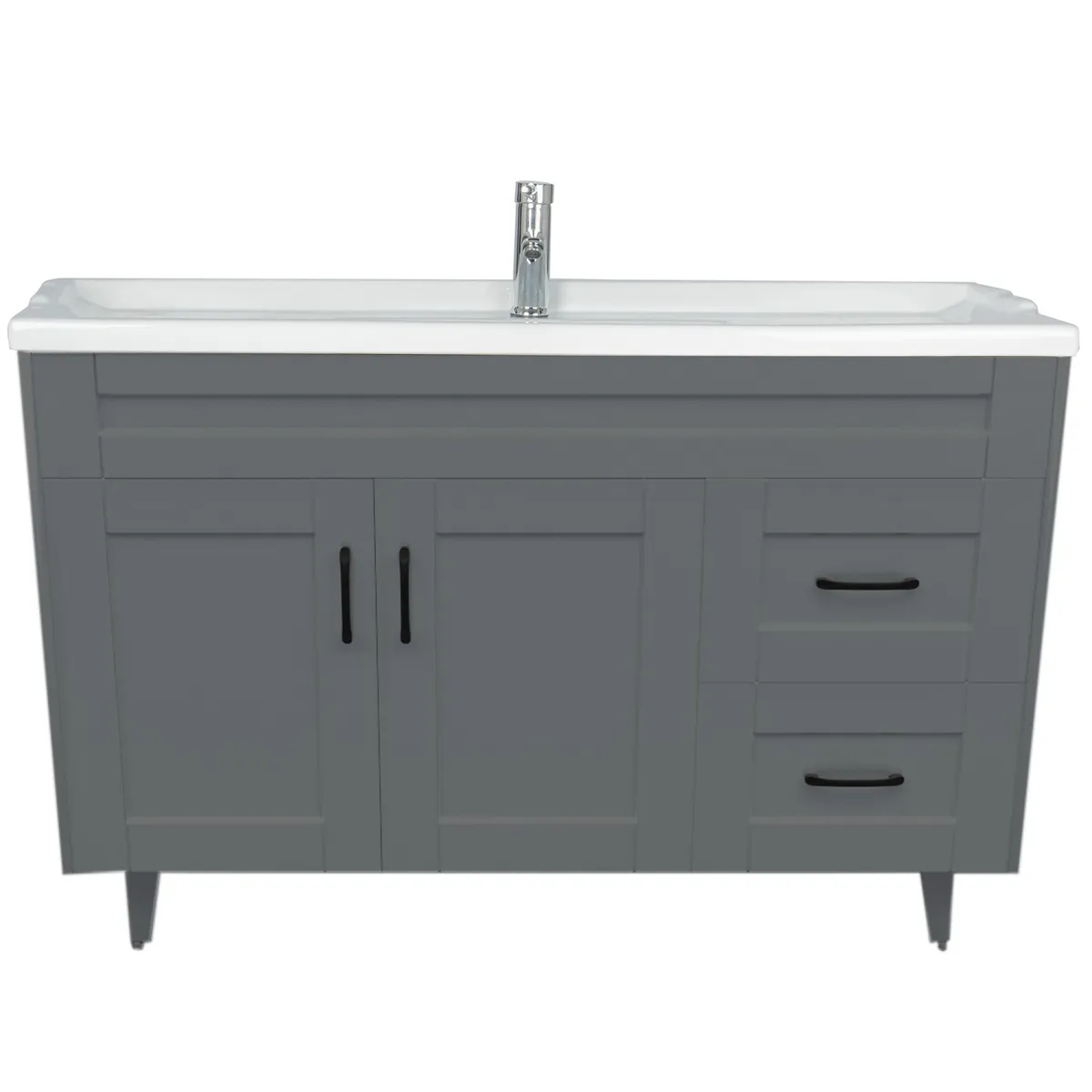 DOMSA - Kit Mueble Vanitorio Deluxe Domsa 120SK Gris F 120x47x80cm…