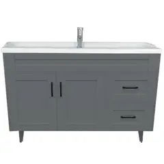 DOMSA - Kit Mueble Vanitorio Deluxe 120SK Gris F 120x47x80cm
