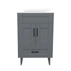 DOMSA - Kit Mueble Vanitorio Deluxe 50SK Gris P 50x40x80cm