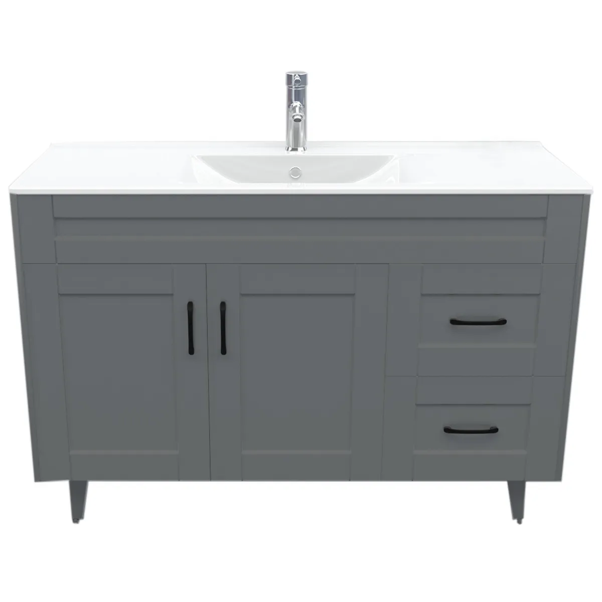 DOMSA - Kit Mueble Vanitorio Deluxe Domsa 120SK Gris P 120x47x80cm…