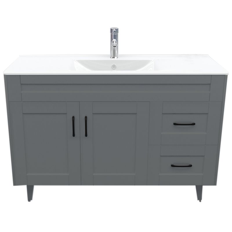 DOMSA - Kit Mueble Vanitorio Deluxe Domsa 120SK Gris P 120x47x80cm