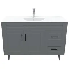 DOMSA - Kit Mueble Vanitorio Deluxe 120SK Gris P 120x47x80cm