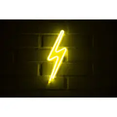 GEN - LETRERO ESTILO NEON RAYO 2 (AMARILLO/USB/30X17,5CM)