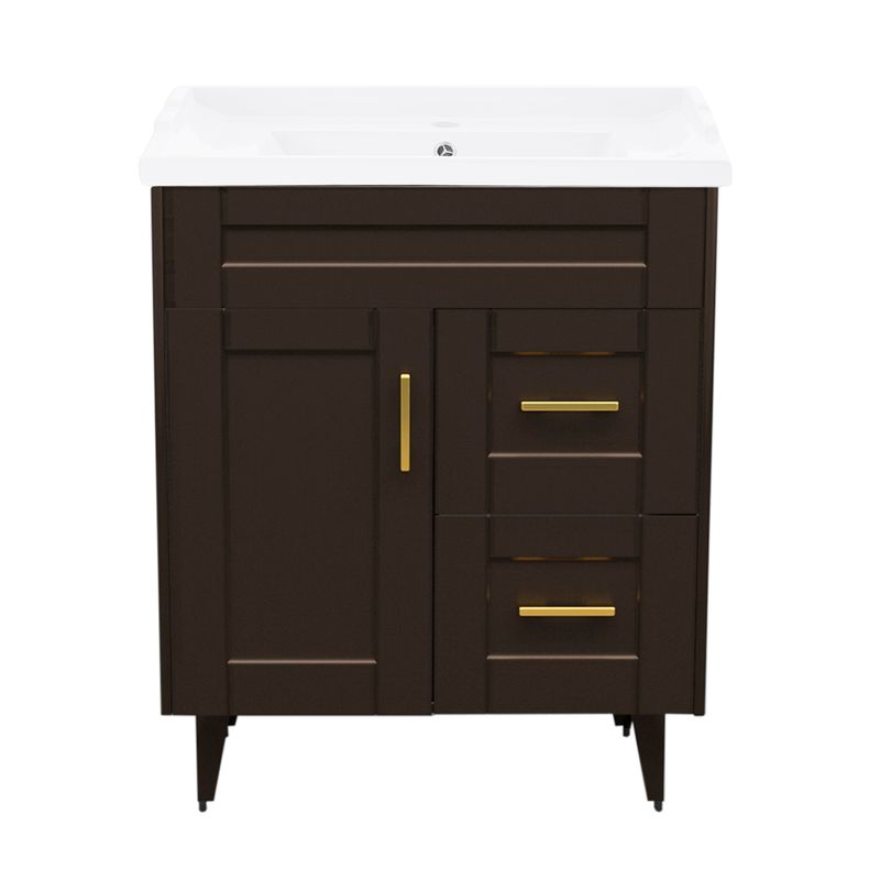 DOMSA - Kit Mueble Vanitorio Deluxe Domsa 70SK Café F 70x47x80cm