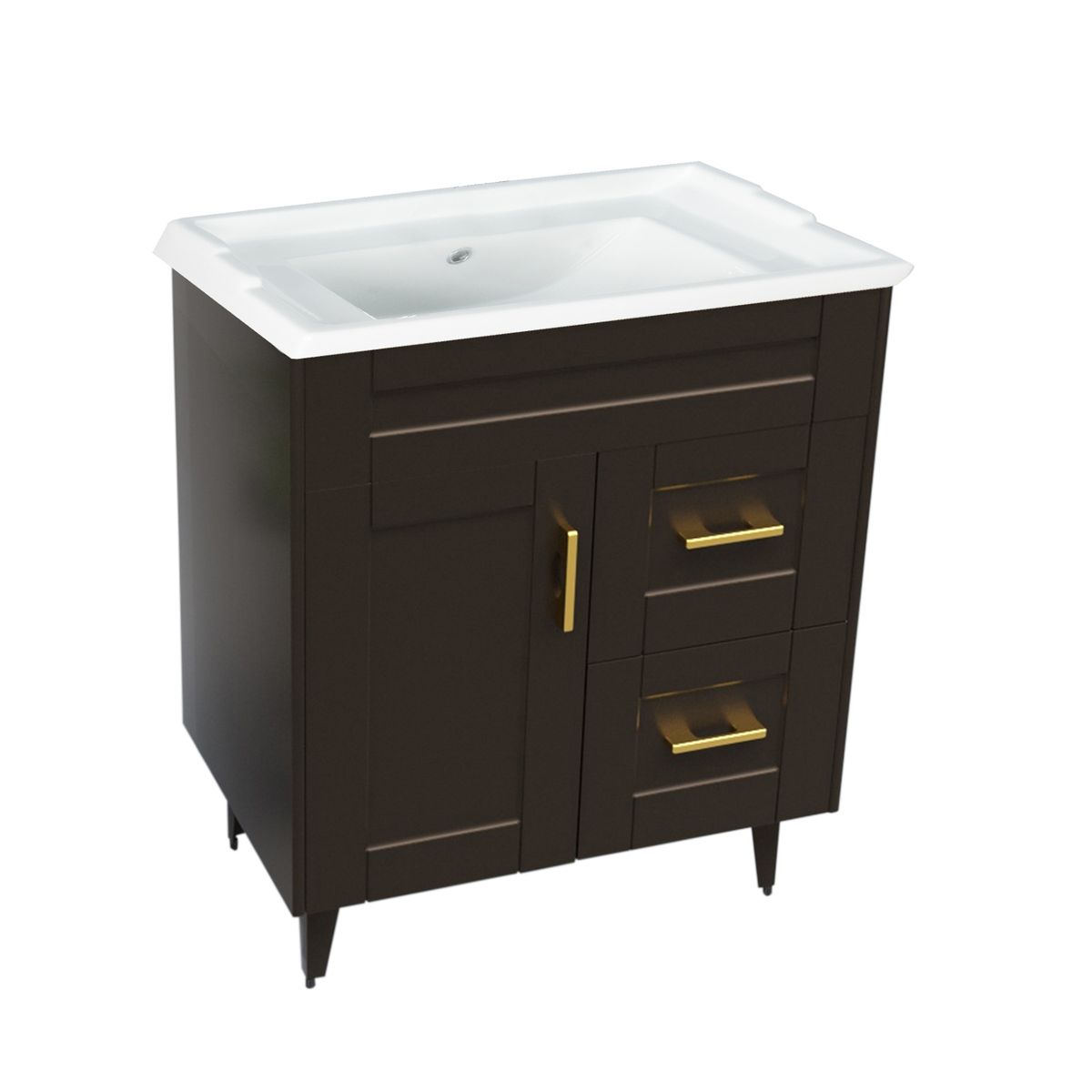 DOMSA - Kit Mueble Vanitorio Deluxe Domsa 70SK CafE F 70x47x80cm…