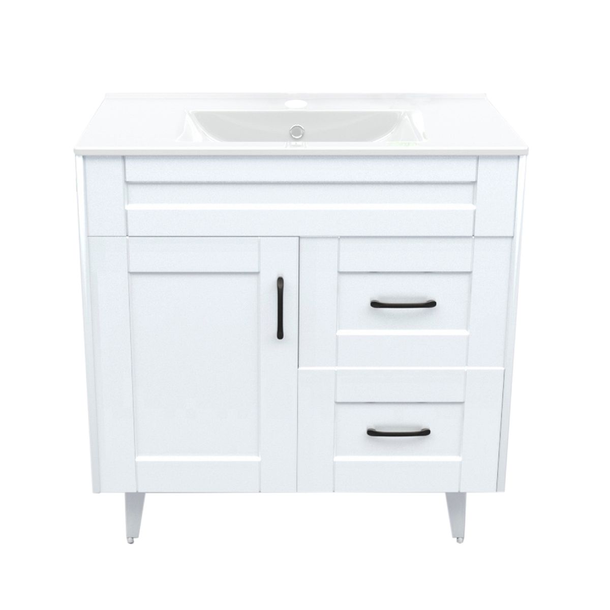 DOMSA - Kit Mueble Vanitorio Deluxe Domsa 80SK Blanco P 80x47x80cm…