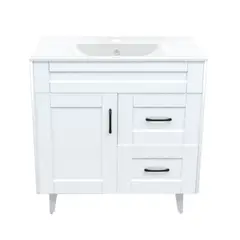 DOMSA - Kit Mueble Vanitorio Deluxe 80SK Blanco P 80x47x80cm