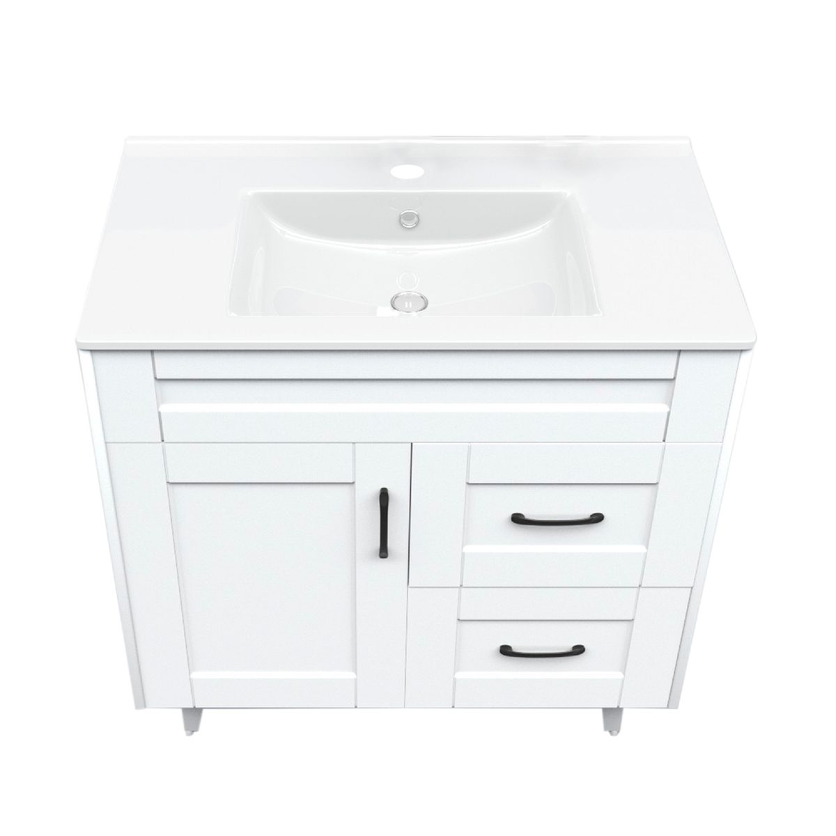 DOMSA - Kit Mueble Vanitorio Deluxe Domsa 80SK Blanco P 80x47x80cm…