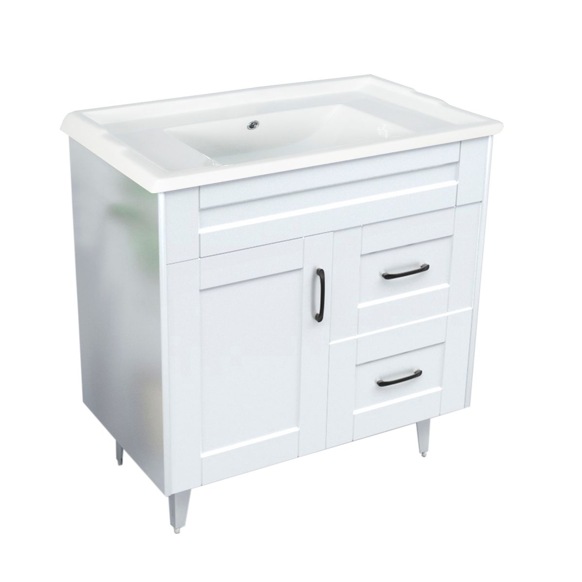 DOMSA - Kit Mueble Vanitorio Deluxe Domsa 80SK Blanco F 80x47x80cm…