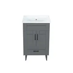 DOMSA - Kit Mueble Vanitorio Deluxe 50SK Gris F 50x40x80cm…